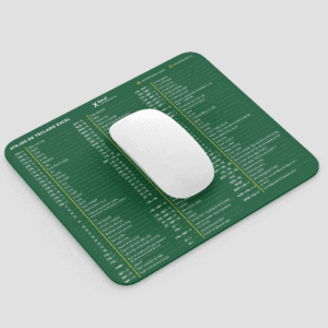 Mousepad Excel Shortcuts