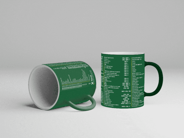 Taza con Atajos de Excel